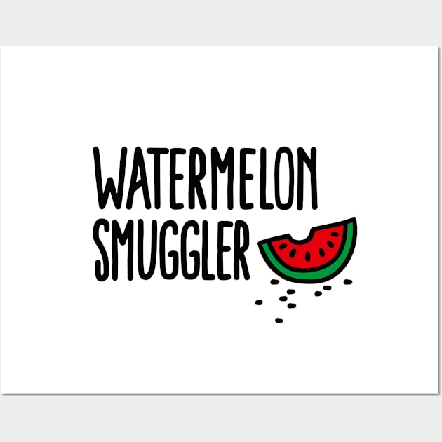 Watermelon smuggler Wall Art by LaundryFactory